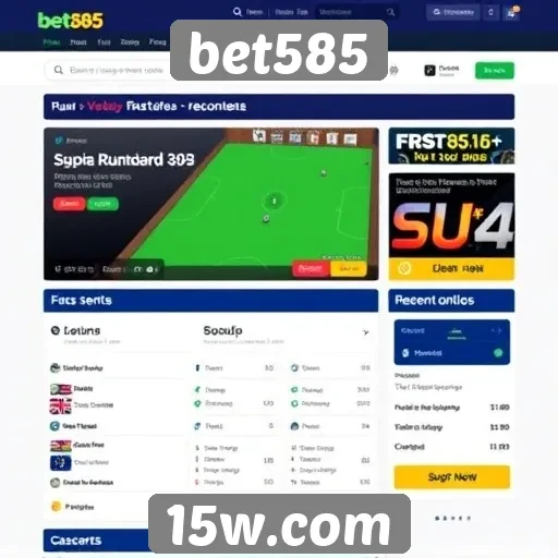 Novas funcionalidades do site bet585 em destaque